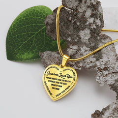 Grandma Loves You Heart Necklace – Gift for Grandma from Grandkids