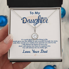 Gift for Daughter – Always Be My Baby Girl Eternal Hope Necklace