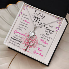 Gift for Mom from Son – Always Be Your Little Boy Necklace