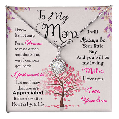 Gift for Mom from Son – Always Be Your Little Boy Necklace