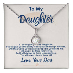 Gift for Daughter – Always Be My Baby Girl Eternal Hope Necklace