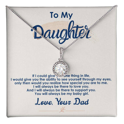 Gift for Daughter – Always Be My Baby Girl Eternal Hope Necklace