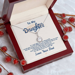 Gift for Daughter – Always Be My Baby Girl Eternal Hope Necklace