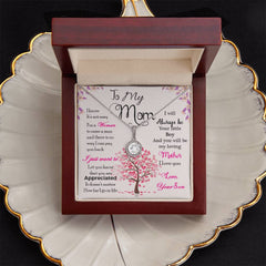 Gift for Mom from Son – Always Be Your Little Boy Necklace
