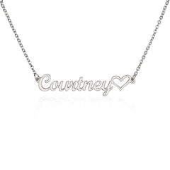 Personalized Heart Name Necklace – Custom Gift for Her
