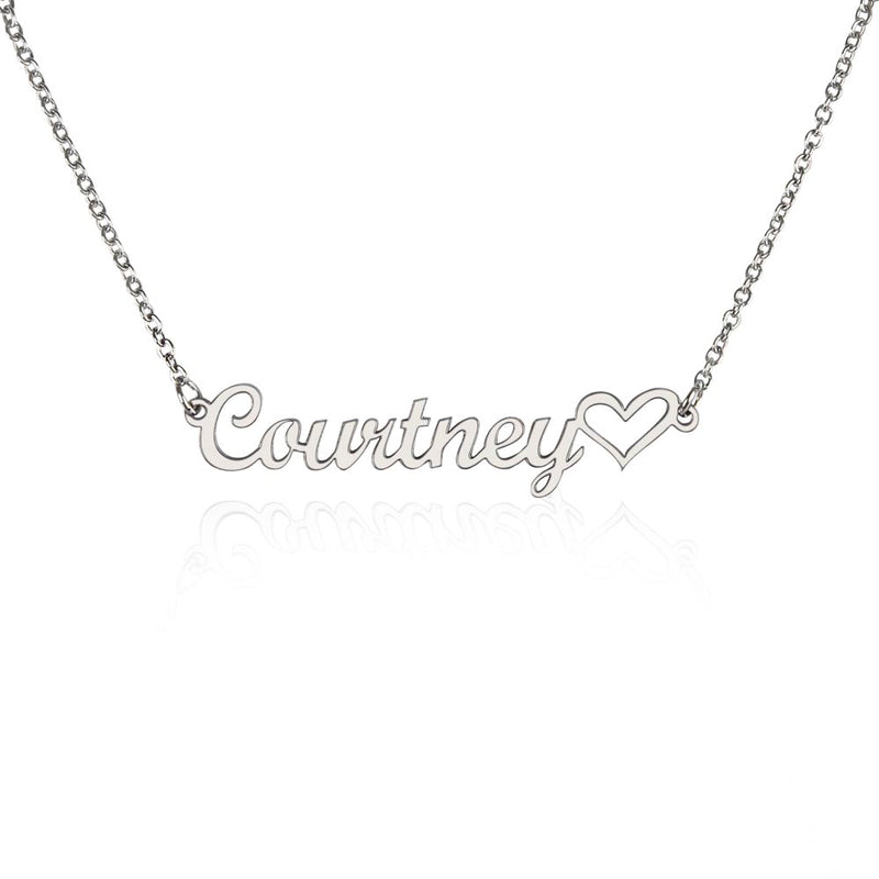 Personalized Heart Name Necklace – Custom Gift for Her