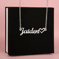 Personalized Heart Name Necklace – Custom Gift for Her