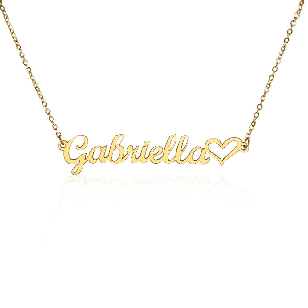 Personalized Heart Name Necklace – Custom Gift for Her