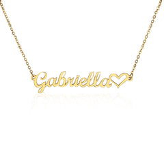 Personalized Heart Name Necklace – Custom Gift for Her
