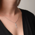 Personalized Vertical Name Necklace – Custom Gift for Her