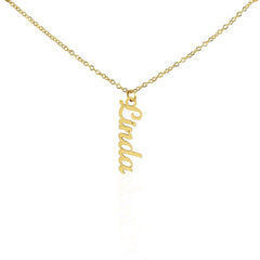 Personalized Vertical Name Necklace – Custom Gift for Her